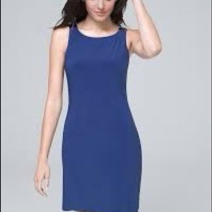 NWT WHBM Dark Blue Quartz Knit Shift Dress